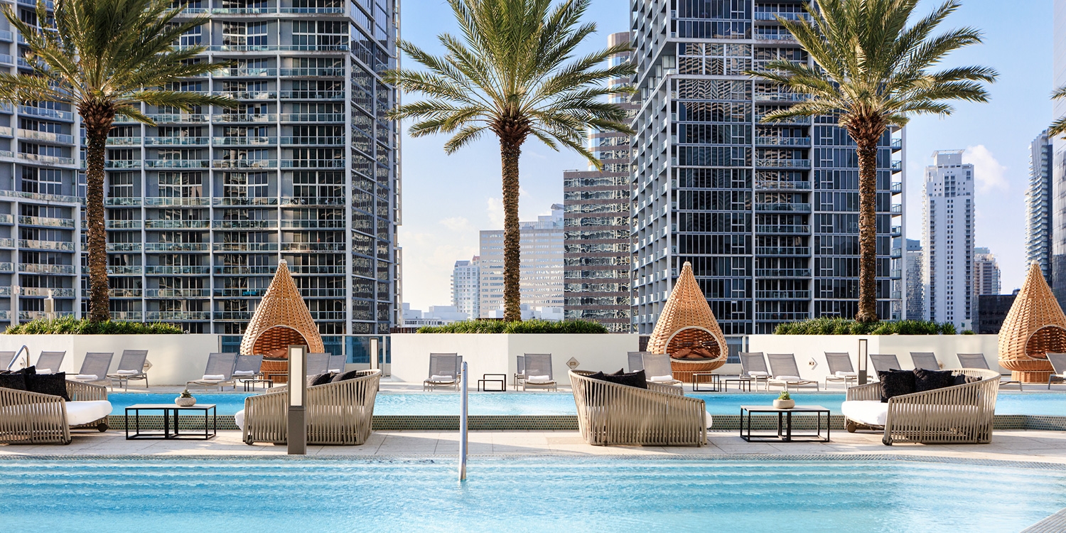 Bask in the Florida sun from the 16th-floor pool deck