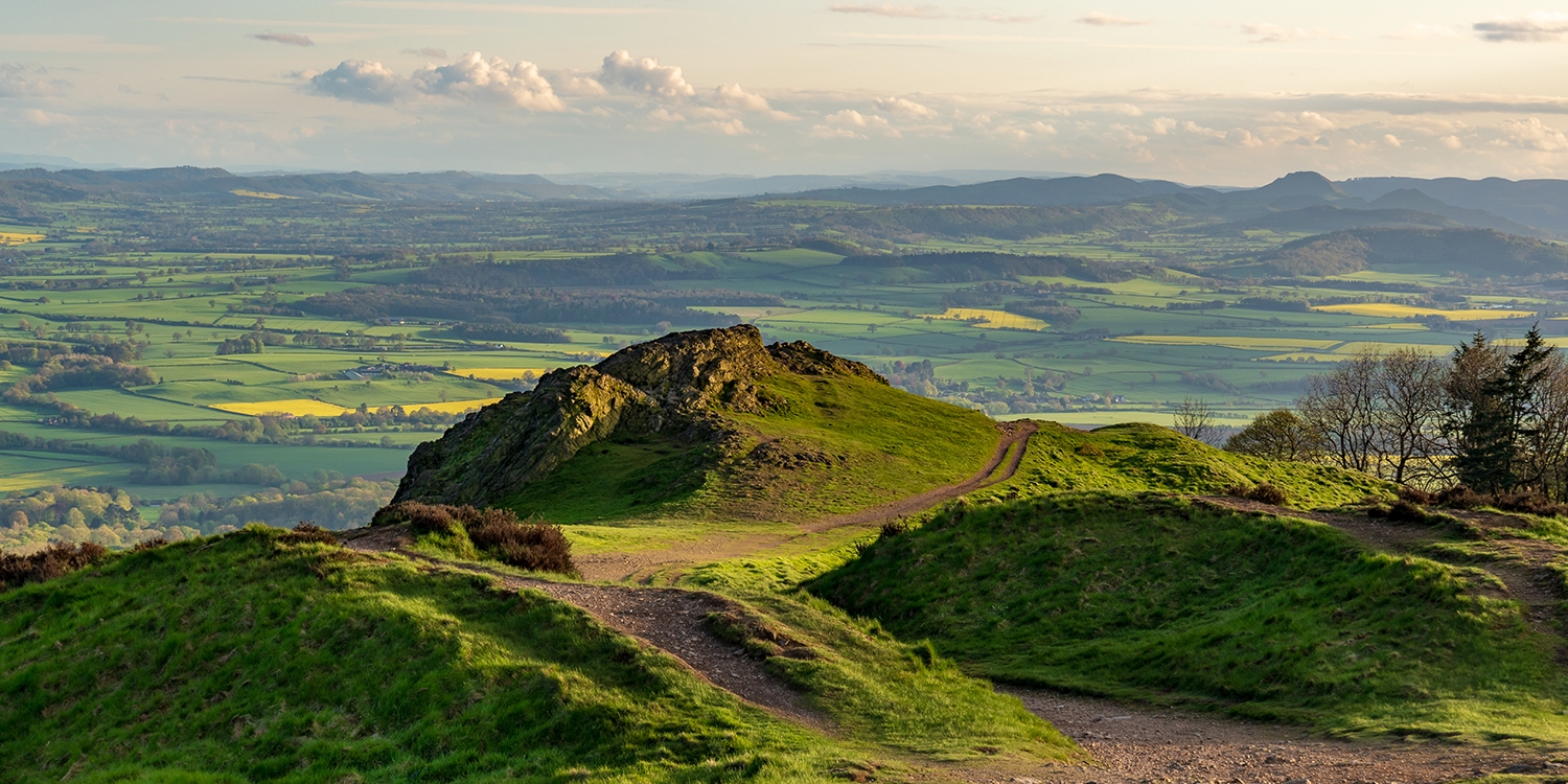 The Feathers Hotel is five minutes' drive from the borders of the Shropshire Hills National Landscape