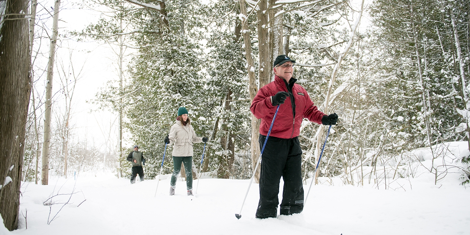 There are 18km of winter trails to explore